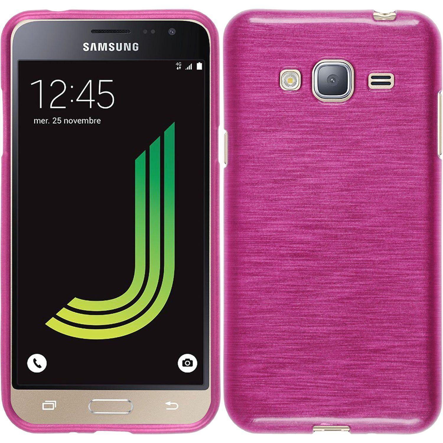 Θήκη Jelly Brush TPU για Samsung Galaxy J3 2016 J320 ροζ χρώματος - Warp.gr