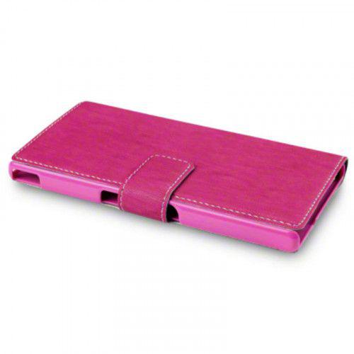 Θήκη για Sony Xperia Z  Low Profile Wallet PU Leather Pink