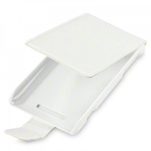 Θήκη Flip για Sony Xperia E C1505 White +Φιλμ Προστασίας Οθόνης