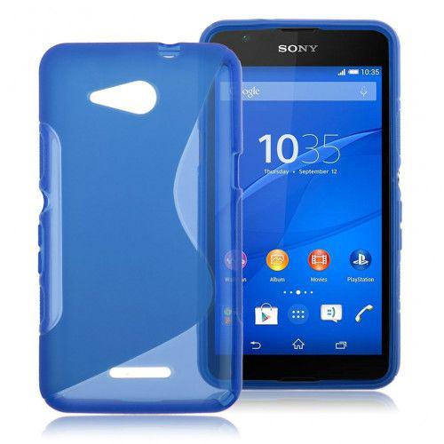 Θήκη TPU S-line για Sony Xperia E4G blue