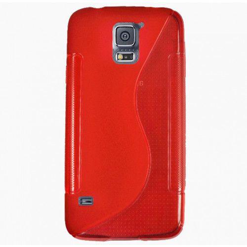 Θήκη TPU S-Line για Samsung Galaxy J1 κόκκινου χρώματος