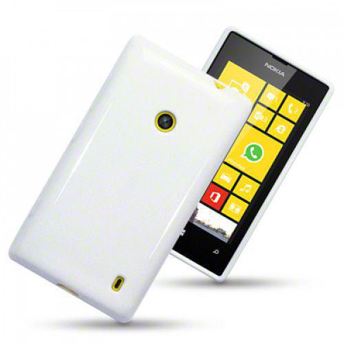 Θήκη TPU Gel για Nokia Lumia 520 Solid White