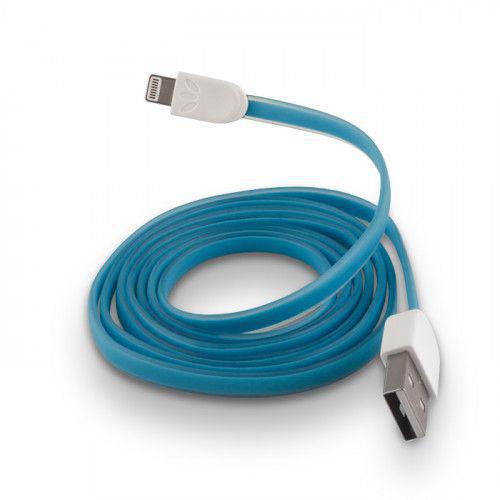 USB Cable Silicone για iPhone 5 / 5s / 6 blue