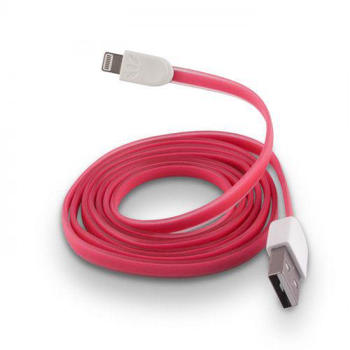 USB Cable Silicone για iPhone 5 / 5s / 6 pink