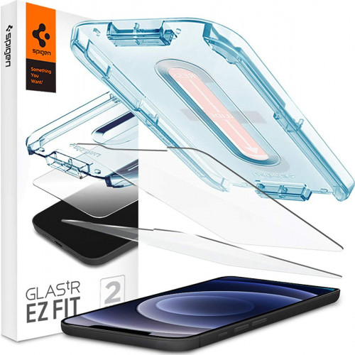 Spigen (x2.Pack) GLAS.tR EZ FI HD  iPhone 12 / 12 Pro Premium Tempered Glass Screen Protector AGL01801