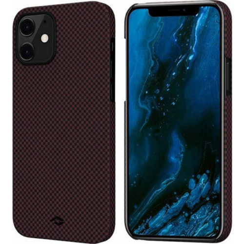 Pitaka MagEZ Case iPhone 12 Black/Red Plain KI1204M
