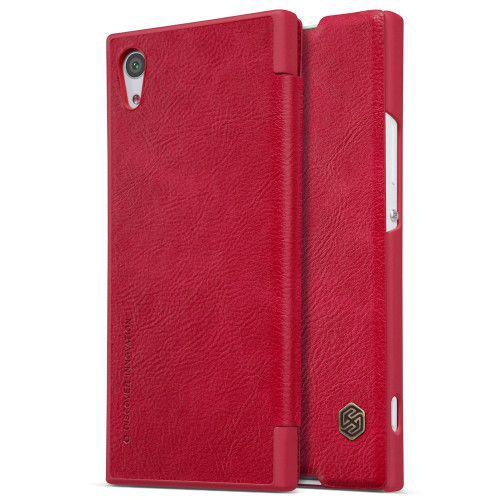 Nillkin Qin Leather Case Flip Book Cover for Sony Xperia XA1 G3121 G3123 G3125 red