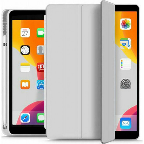 Tech-Protect SC Pen Flip Cover Stand / Υποδοχή Στυλό Light Grey iPad 2019/2020/2021 10.2''