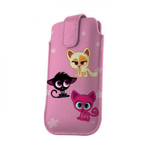 Θήκη Kitten Universal 4,5" για Samsung Galaxy A3 pink