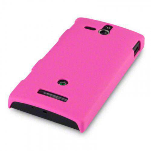 Θήκη για Sony Xperia U Rubberised Hard Cover Pink by Warp+Φιλμ Προστασίας Οθόνης