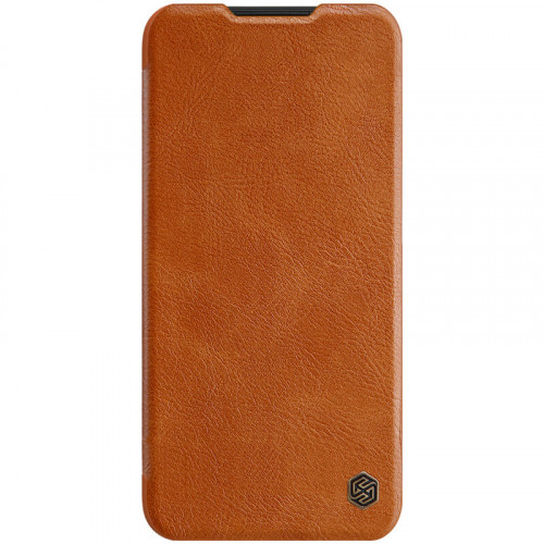 Θήκη Nillkin Qin Series Leather για Xiaomi Redmi Note 8 καφέ χρώματος