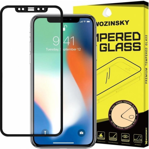 Wozinsky Tempered Glass Full Glue Full Coveraged with Frame Case Friendly for iPhone 12 Pro Max black