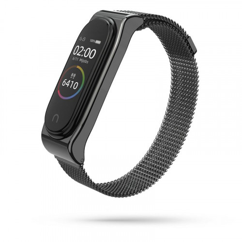 TECH-PROTECT Milanese Stainless Steel Watch Strap Xiaomi Mi Band 3 / 4 Black 