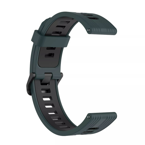 Techsuit - Watchband 22mm (W002) - Samsung Galaxy Watch (46mm) / Watch 3 / Gear S3, Huawei Watch GT / GT 2 / GT 2e / GT 2 Pro / GT 3 (46 mm) - Green