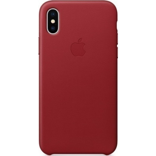 Apple iPhone X MQTE2ZM Original Leather Case Red