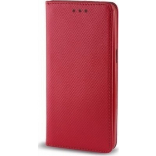 Θήκη OEM Smart Magnet για Huawei P9 Lite Mini κόκκινου χρώματος (stand ,θήκη για κάρτα )