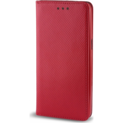 Θήκη OEM Smart Magnet για Huawei Y7 2018 / Y7 Prime κόκκινου χρώματος ( θήκη για κάρτα , stand )