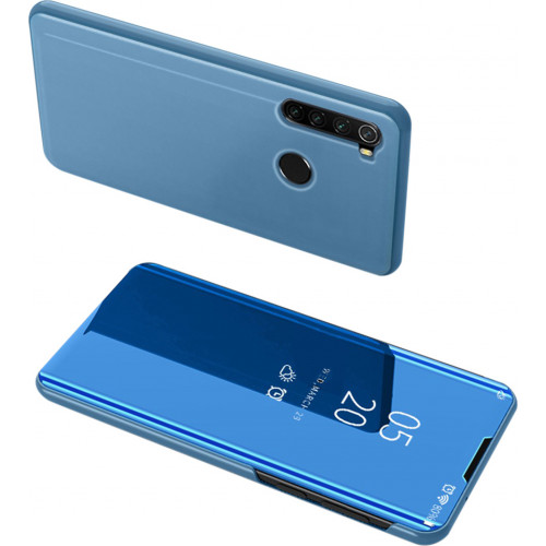 Θήκη OEM Clear View Standing Cover για Xiaomi Redmi Note 8 blue