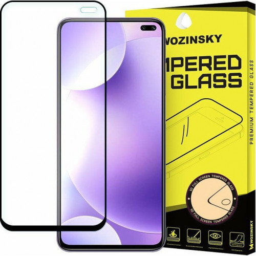Wozinsky Tempered Glass Full Glue Super Tough  Full Coveraged with Frame Case Friendly for Xiaomi Mi 10T Pro / Mi 10T black