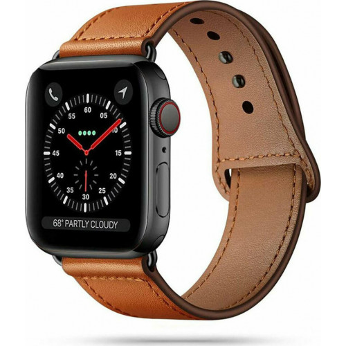 TECH-PROTECT LEATHERFIT APPLE WATCH 2/3/4/5/6/SE (42/44MM) BROWN