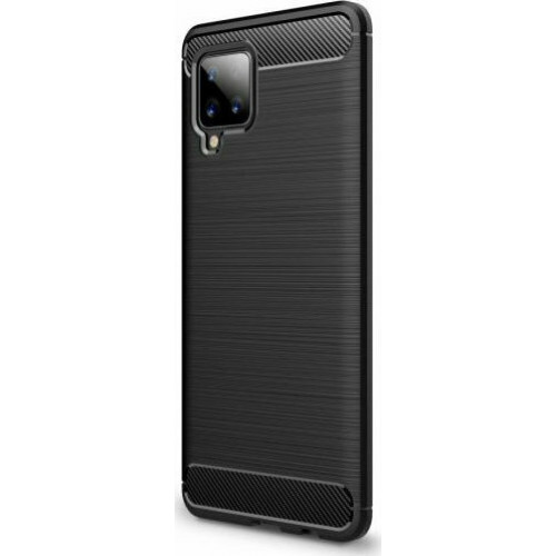 Θήκη OEM Brushed Carbon για Samsung Galaxy A42 μαύρου χρώματος 