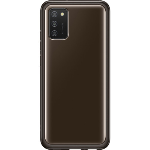 Samsung Original EF-QA026TBEGEU Samsung Galaxy A02S Clear Cover Σιλικόνης Μαύρο 