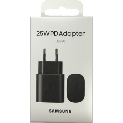 Samsung USB-C Wall Adapter Fast Travel Charger 25W μαύρου χρώματος