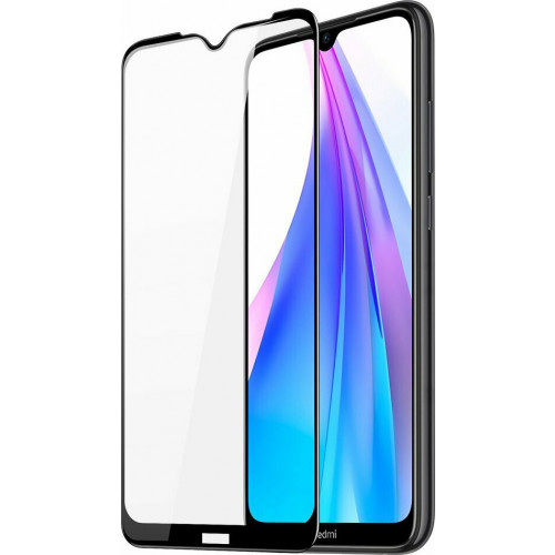 Dux Ducis 9D Tempered Glass Tough Full Coveraged with Frame for Xiaomi Redmi Note 8T black (case friendly)