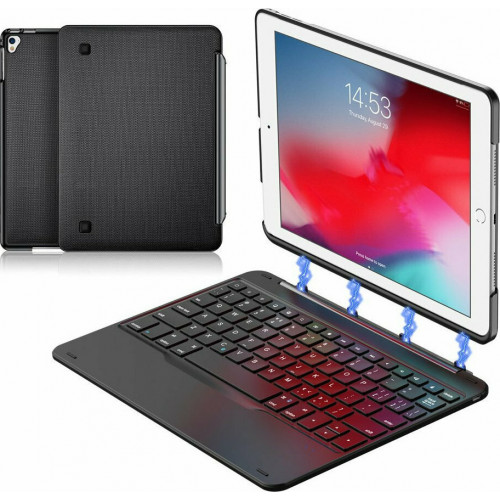 Θήκη με πληκτρολόγιο Dux Ducis magnetic wireless Bluetooth keyboard case iPad Pro 9.7'' 2016 / iPad Air 2 black