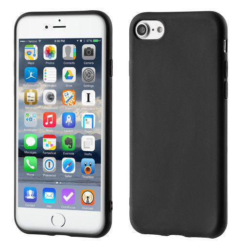 Θήκη OEM Soft Matt Gel TPU Cover για iPhone 8 / 7 μαύρου χρώματος