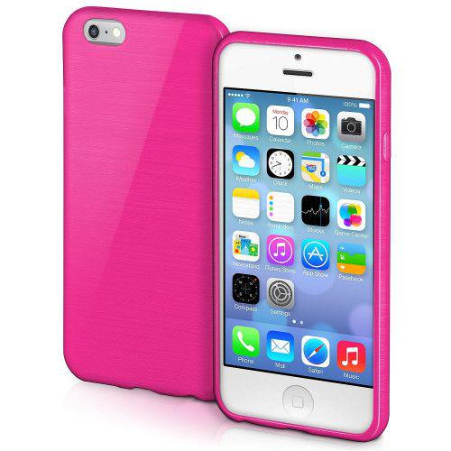Θήκη Jelly Brush TPU για iPhone 5/ 5s /SE ροζ χρώματος