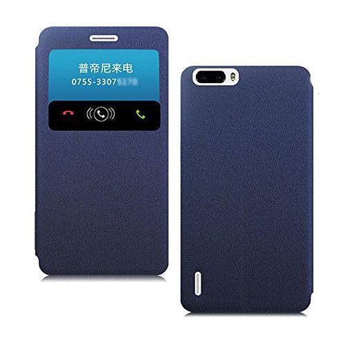 Θήκη Pudini S-View Cover για Huawei Honor 6 Plus blue