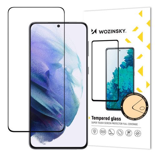 Wozinsky Full Glue Tempered Glass Full Screen with Frame Case Friendly Samsung Galaxy S22 + (S22 Plus) Black