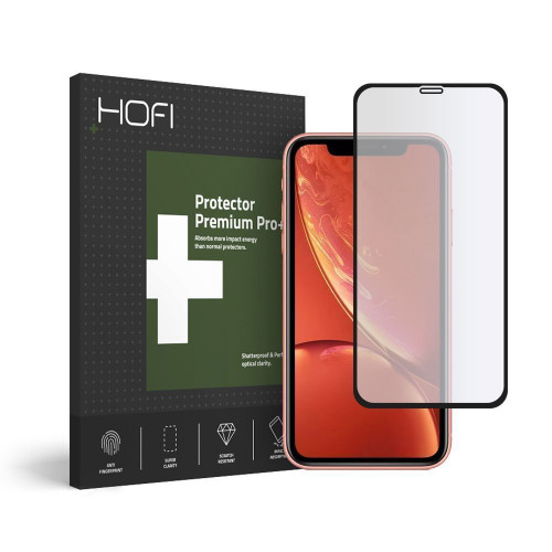 Hofi Hybrid Full Face Tempered Glass Black for iPhone 11 