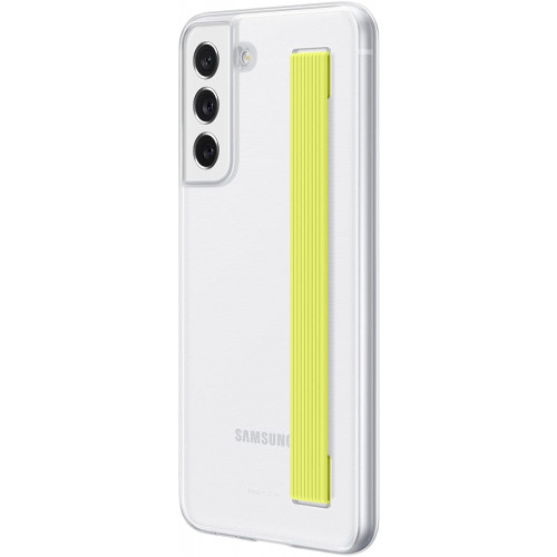 Samsung EF-XG990CWEGWW Slim Strap Clear Cover Samsung Galaxy S21 FE White