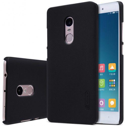 Θήκη Nillkin Super Frosted Shield για Xiaomi Redmi Note 4 μαύρου χρώματος + Φιλμ Προστασίας Οθόνης