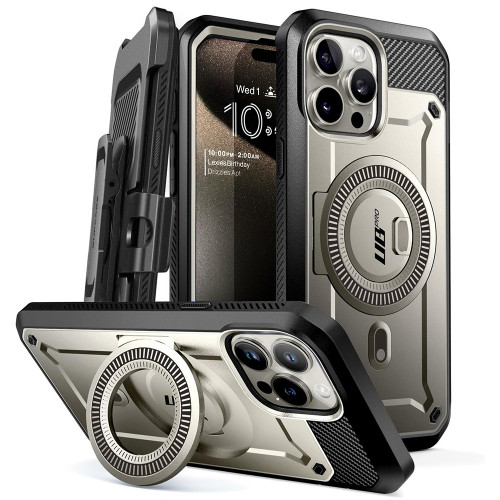 Supcase - Unicorn Beetle Pro MagSafe - iPhone 15 Pro - Titan Gray