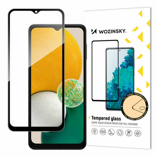 Wozinsky super durable Full Glue tempered glass full screen with frame Case Friendly Samsung Galaxy A13 black