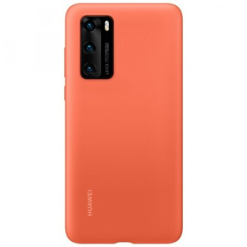 Θήκη Huawei Original Silicone Cover Huawei P40 Coral Orange 51993725