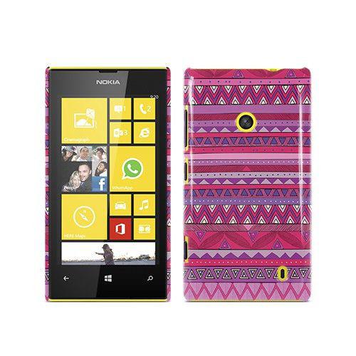 Θήκη για Nokia Lumia 520 Hard Cover "Aztec" Pink