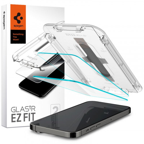 Spigen Glass tR EZ Fit 2 Pack, Transparency Sensor Protection - iPhone 14 Pro AGL05214
