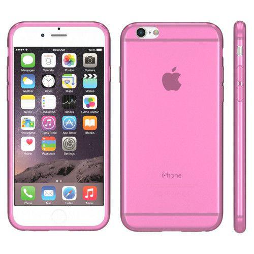 Θήκη TPU Ultra Slim για iPhone 6 / 6s διάφανη ροζ