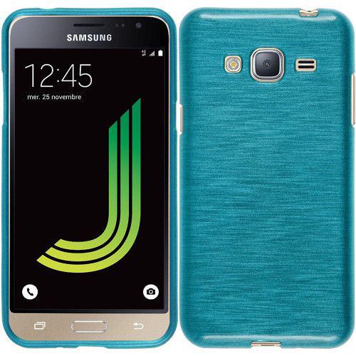 Θήκη Jelly Brush TPU για Samsung Galaxy J3 2016 J320 μπλε χρώματος