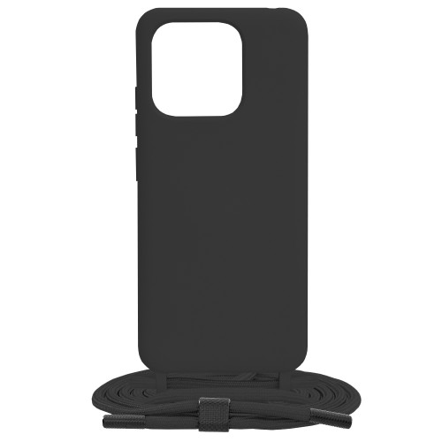 Techsuit - Crossbody Lanyard - Xiaomi Redmi 12C - Black