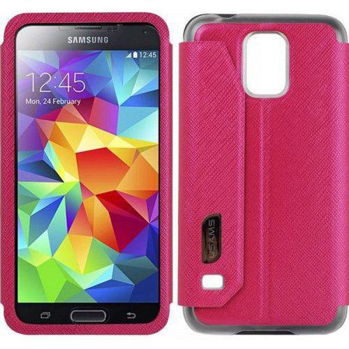 Θήκη Usams Touch Series Folio για Samsung Galaxy S5 Pink