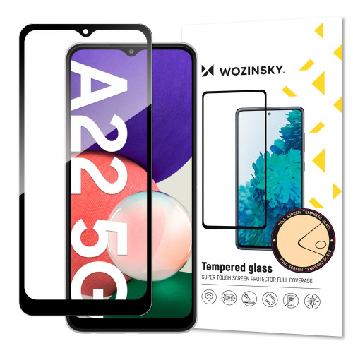 Wozinsky Super Tough Frame Tempered Glass Black Samsung Galaxy A22 5G
