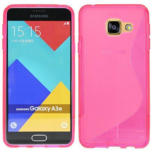 Θήκη TPU S-Line για Samsung Galaxy A3 2016 A310 ροζ χρώματος