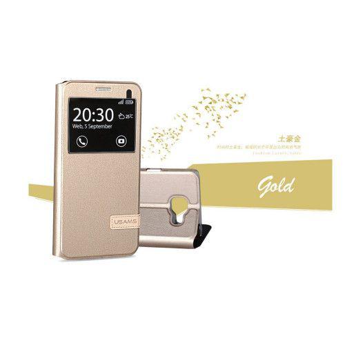 Θήκη Usams Muge S-View για Samsung Galaxy A5 2016 A510 Gold