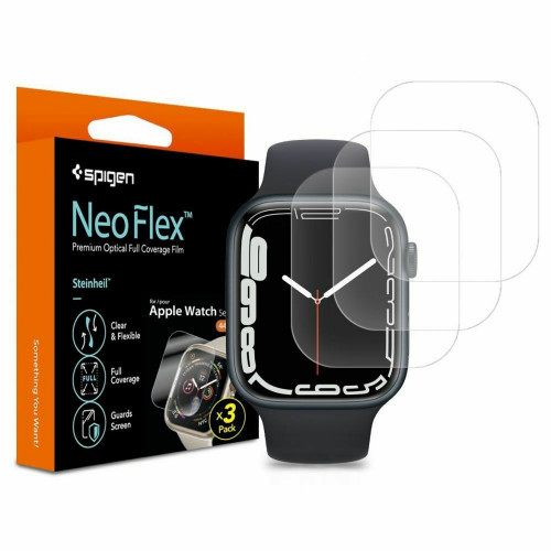 Spigen NeoFlex AFL04049 Apple Watch Series 7 (45mm) Premium Screen Protector (x3.Pack)
