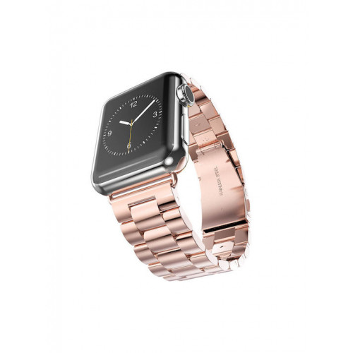 Techsuit Λουράκι Ανοξείδωτο Ατσάλι Ροζ (Apple Watch 38/40/41mm)